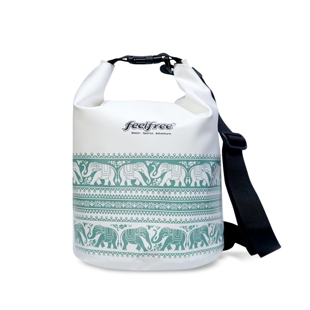 กระเป๋ากันน้ำ FEELFREE DRY TUBE CHANG รุ่นช้าง 5L สี ขาว/เขียว